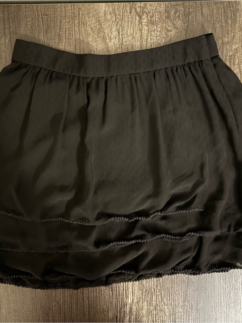 BCBGeneration Black Tiered Mini Skirt